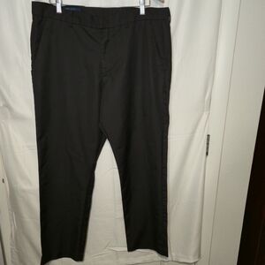 Perry Ellis Men's Casual Slim Fit Dress Pants Flat Front Dark Green 36x30 0458